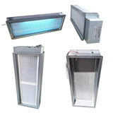 yesker Air cleaning units containing an air filter, ultraviolet lights and a photocatalytic filter
