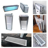 yesker Air cleaning units containing an air filter, ultraviolet lights and a photocatalytic filter