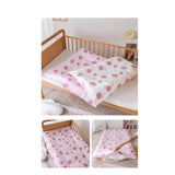 YESKER Baby bedding, namely, bundle bags, swaddling blankets, crib bumpers, fitted crib sheets, crib skirts, crib blankets, and diaper changing pad covers not of paper