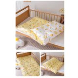 YESKER Baby bedding, namely, bundle bags, swaddling blankets, crib bumpers, fitted crib sheets, crib skirts, crib blankets, and diaper changing pad covers not of paper