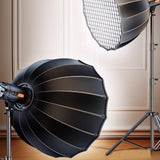 YESKER Collapsible light directors and diffusers for use with photographic lighting equipment for professional and high-end photography