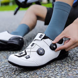 YESKER Road Cycling Shoes for Men & Women | Breathable Upper | Stiff Sole | Compatible with Peloton & Shimano SPD Indoor Outdoor Riding