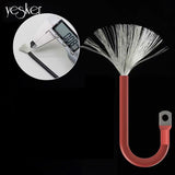 Yesker 4AWG 15 Inch Battery Cable Set, 1 Positive 1 Negative with 3/8" M10 Terminals for Automotive, RV, Solar Systems